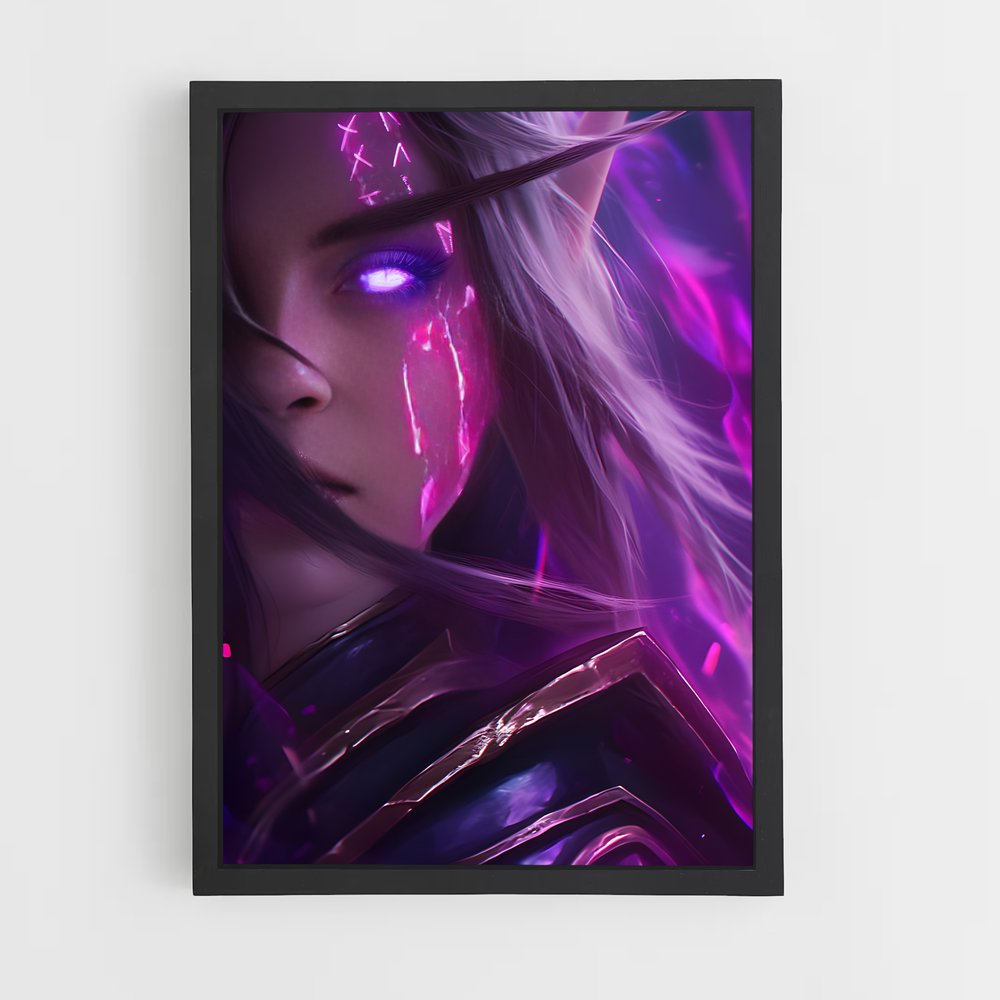 Poster L'Enchanteresse d'Azeroth – affiche World of Warcraft (vue 2)